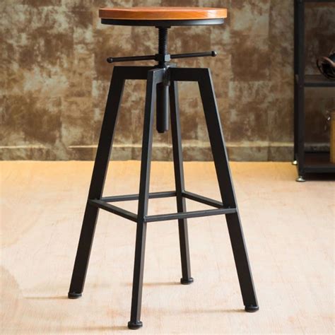 20++ Industrial Swivel Bar Stool - HOMYHOMEE