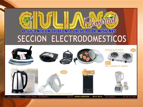 PPTX Catalogo Seccion Electrodomesticos De GIULIANO COMERCIAL