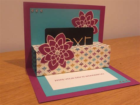 Craftycarolinecreates Pop Up Gift Card Holder Tutorial Using Crazy