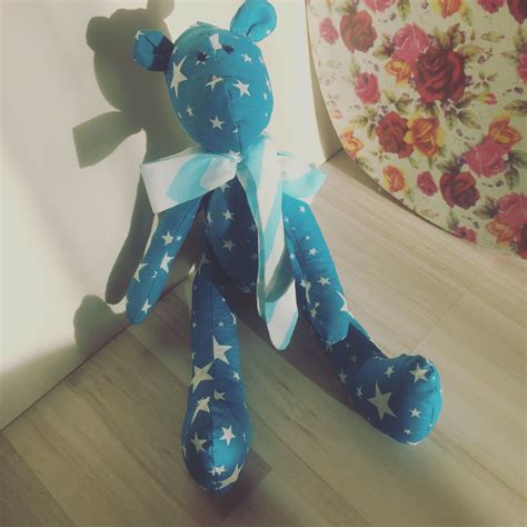 Мишка игрушка из хлопка