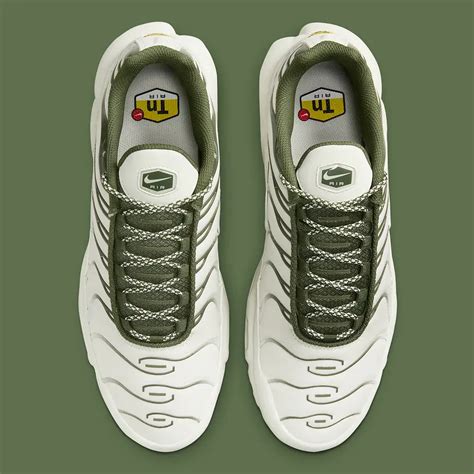 The New Tn Nike Air Max Plus First Olive And Top Light Bone Sitboy