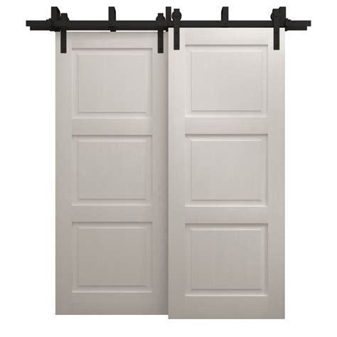 Sliding Closet Barn Bypass Doors 60 X 84 Inches Ego 5010 Painted White Oak Modern 6 6ft