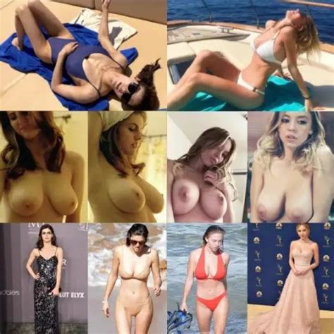 Alexandra Daddario And Sydney Sweeney Collage Naked Leaked Photo