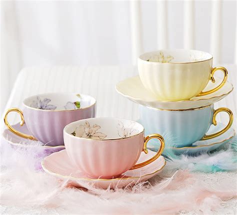 Beautiful British Tea Cups, Unique Afternoon Tea Cups and Saucers, Ele ...