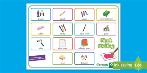 Twinkl Symbols Mark Making AAC Mat L Enseignant A Fait