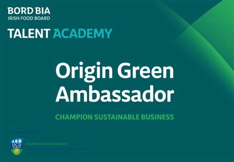 Bord Bia Talent Academy celebrates 10 years of its Origin Green Ambassador Programme - Dún ...