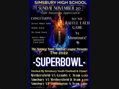 Simsbury Hosting A Championship Sunday Of Youth Football | Simsbury, CT Patch