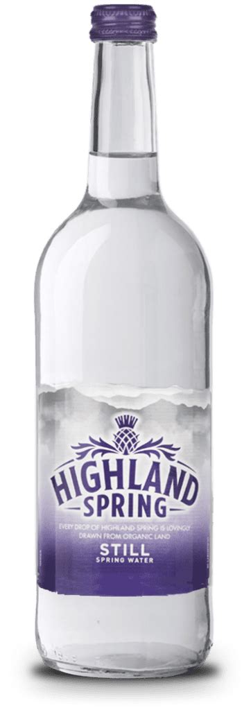 Glass Bottled Water Highland Spring