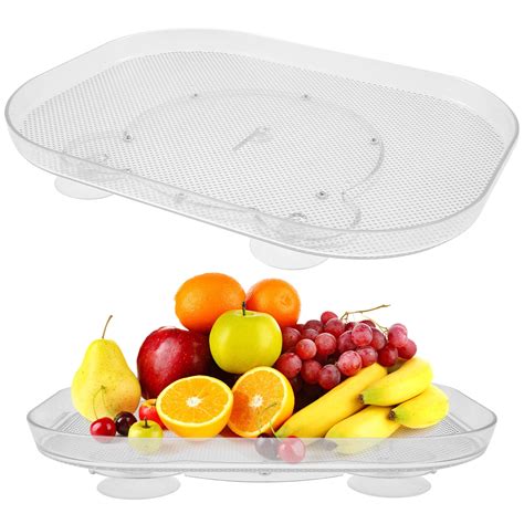 CIVG Lazy Susan Turntable Organizer For Refrigerator 360 Degree