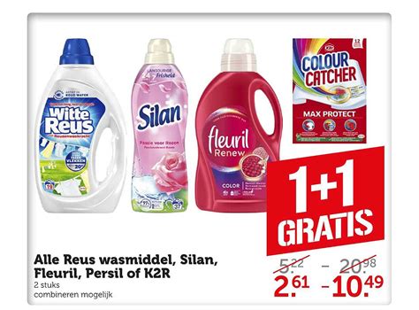 Alle Reus Wasmiddel Silan Fleuril Persil Of K2R Aanbieding Bij Coop