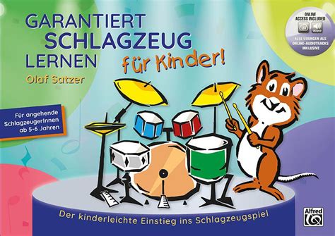 Garantiert Schlagzeug lernen für Kinder Schlagzeug Noten