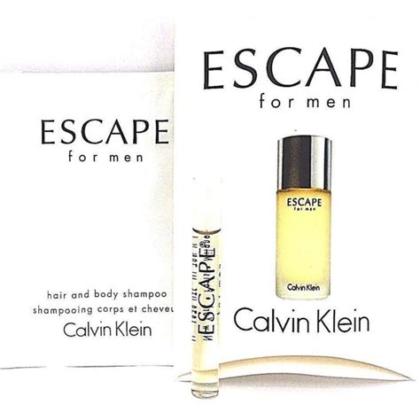 Escape Calvin Klein Men Sample Duo 12 Ml04 Oz Edt Vial Shampoo Fab