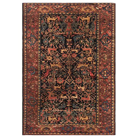 Doris Leslie Blau Collection Antique Persian Feraghan Botanic Handmade