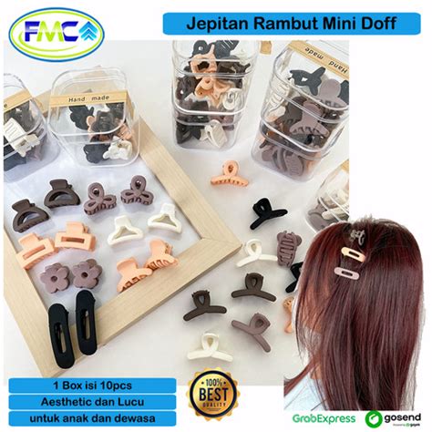 Jual Jepitan Rambut Korea Doff Jepit Mini Anak Dewasa Aesthetic Style