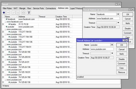 Blokir Situs MikroTik Menggunakan Address List Dynamic