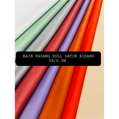 Kain Pasang Premium Heavy Dull Satin Bidang M Shopee Malaysia