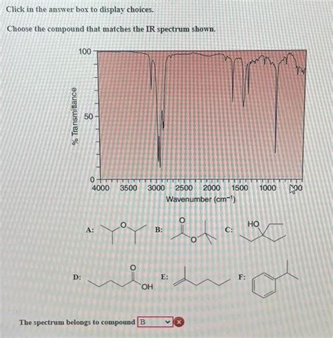 Solved Click In The Answer Box To Display Choices Choose