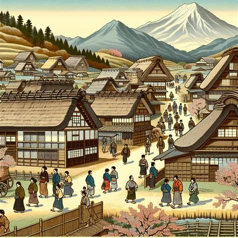 exploring  ouchijuku post town  step    edo period wg