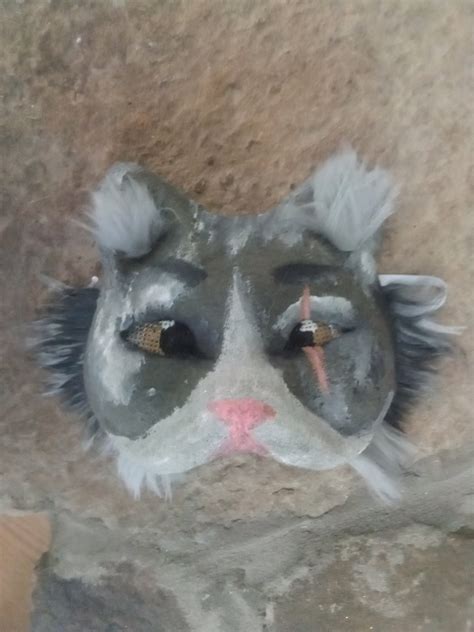 Grey Cat Mask Therian Mask Furry Warrior Cats Etsy