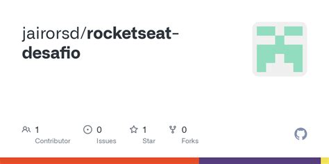 GitHub Jairorsd Rocketseat Desafio