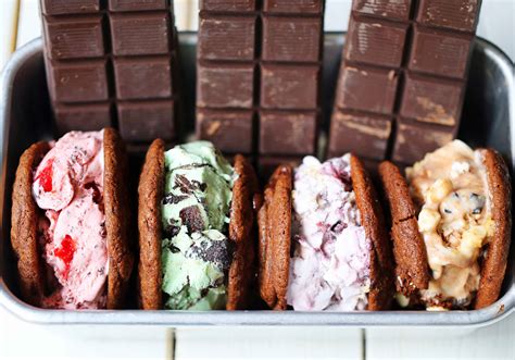 Chocolate Cookie Ice Cream Sandwiches Modern Honey