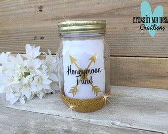 Honeymoon fund jar | Etsy