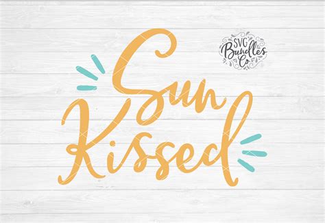 Instant Svg Dxf Png Sun Kissed Summer Svg Summer Quote Etsy Australia