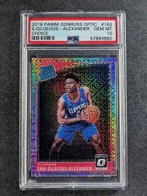 Panini Donruss Optic Shai Gilgeous Alexander Choice Rated Rc