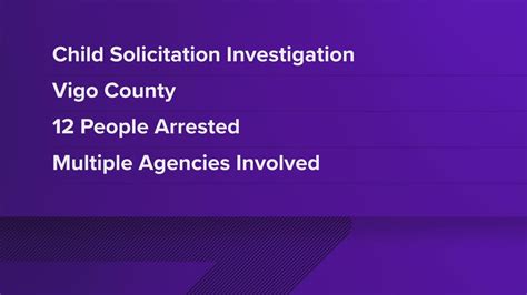 12 arrested in Vigo County child solicitation case | wthr.com