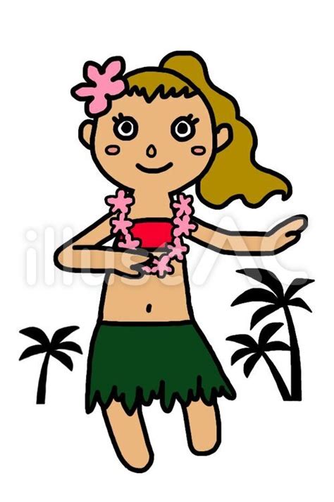 Free Vectors A Woman Who Dances A Hula Dance