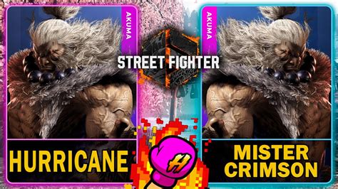 SF6 Hurricane AKUMA VS Mister Crimson AKUMA Street Fighter 6スト64K