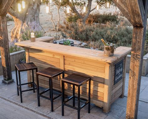 DIY Outdoor Bar Blueprint - DIY projects plans