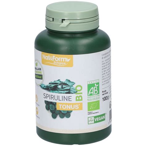 Nat Form Spiruline Bio Tonus 200 Pc S Redcare Pharmacie