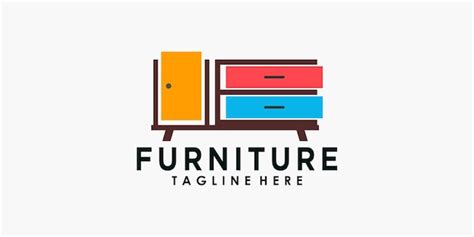 Premium Vector Furniture Logo Design With Creative Concept Premium Vector