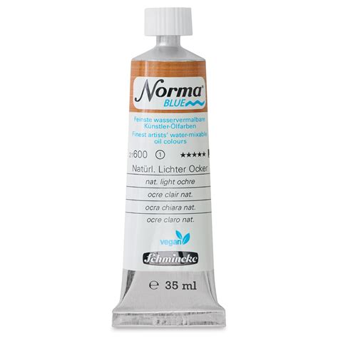 Schmincke Norma Blue Water-Mixable Oil Paint - Natural Light Ochre, 35 ml | Michaels