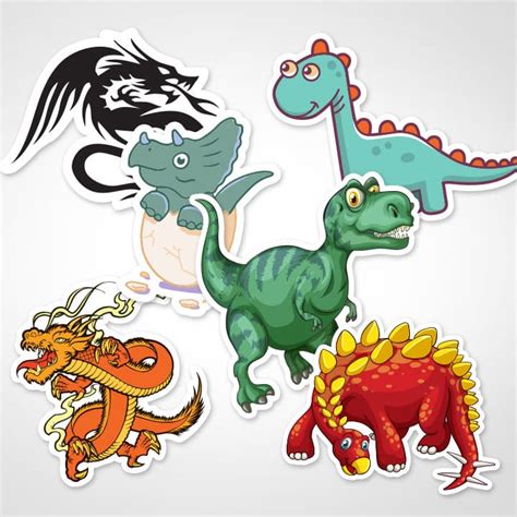 Custom Dinosaur & Dragon Stickers | Top Quality Art