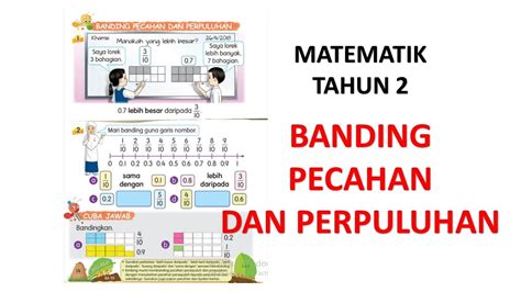 Banding Pecahan Dan Perpuluhan Tahun 2 Youtube