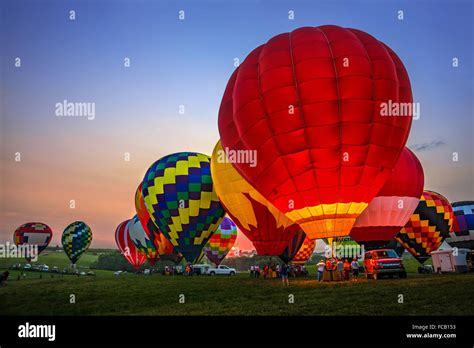 Hot Air Balloon Festival In Indianola Iowa Stock Photo Alamy