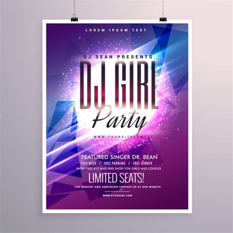 Purple Party Flyer Images Free Download On Freepik