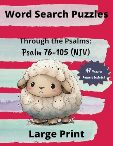 Word Search Puzzle Through The Psalms Psalm 76 105 NIV Large Print