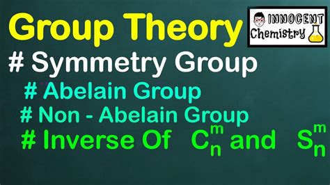 Symmetry Group Abelian And Non Abelian Group Inverse Of Proper