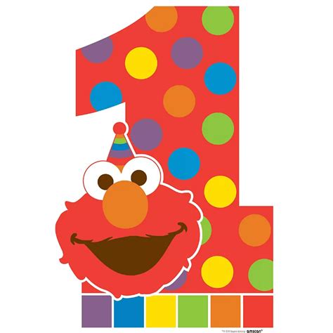 Elmo 1st Birthday Standee Party City