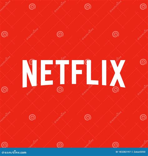 Netflix Vector Logo On Red Background | CartoonDealer.com #183282197