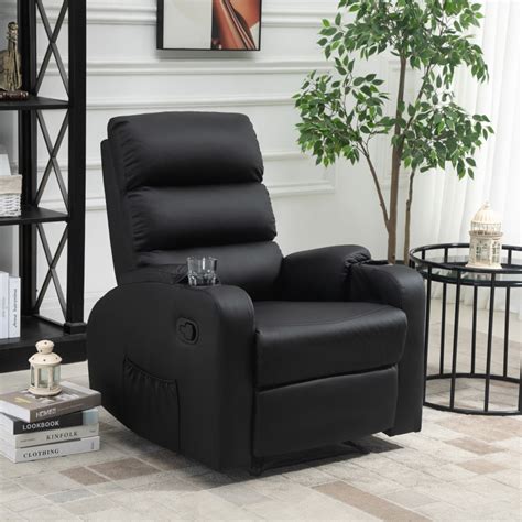 Fauteuil Relax Inclinable Mario Noir