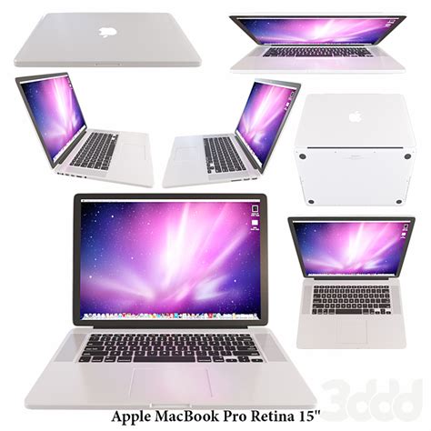 Ноутбук Apple MacBook Pro Retina 15" - Компьютеры, электроника - 3D модель