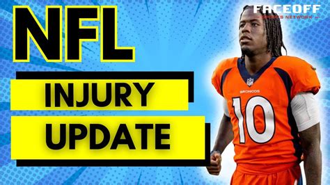 NFL Injury Report Week 1 | Jerry Jeudy, Darren Waller