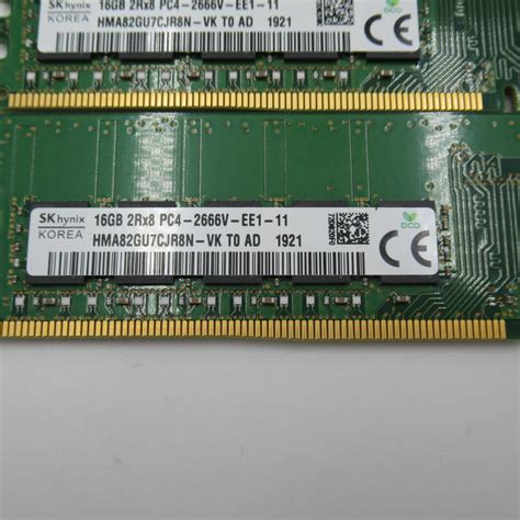 Yahoo!オークション - Sk hynix 16GB 2Rx8 PC4-2666V HMA82GU7CJR8N-VK...