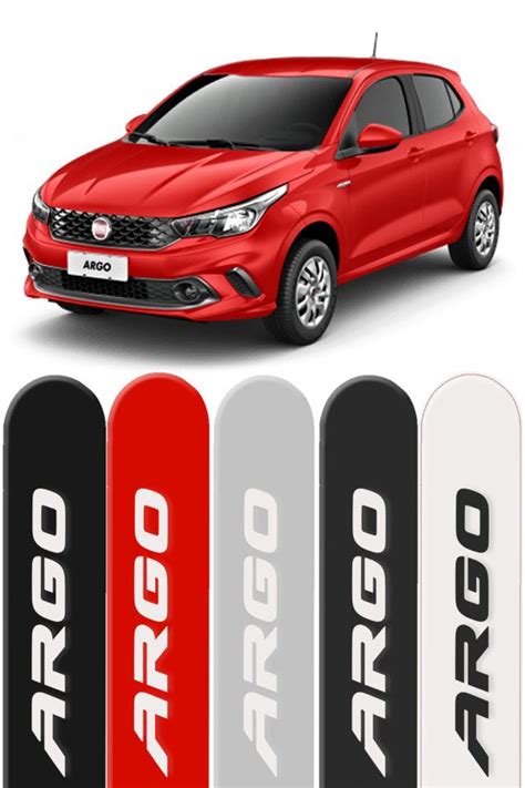 Friso Lateral Personalizado Fiat Argo Vermelho Alpine Top Mix S Frisos