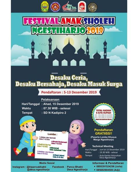 Festival Anak Sholeh 2019 Website Kalurahan Ngestiharjo