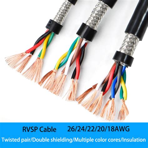 rvsp twisted pair shielded cable awg  cores